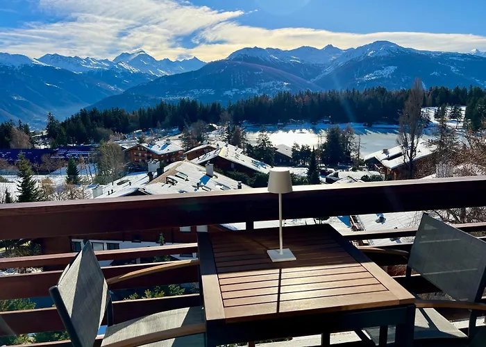 Apartmán Magnifique Attique Avec Vue Sur Le De La Moubra Crans-Montana